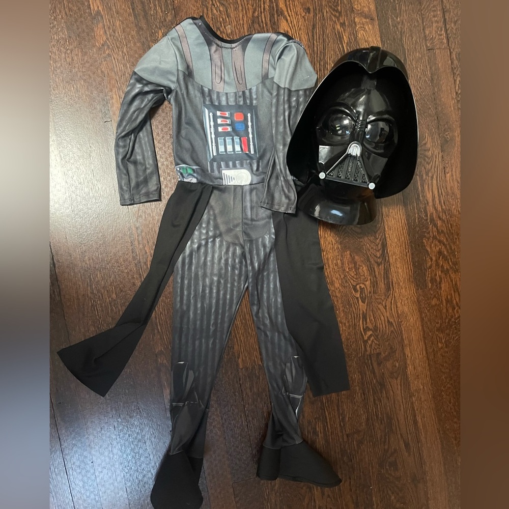 Darth Vader youth size small costume and helmet